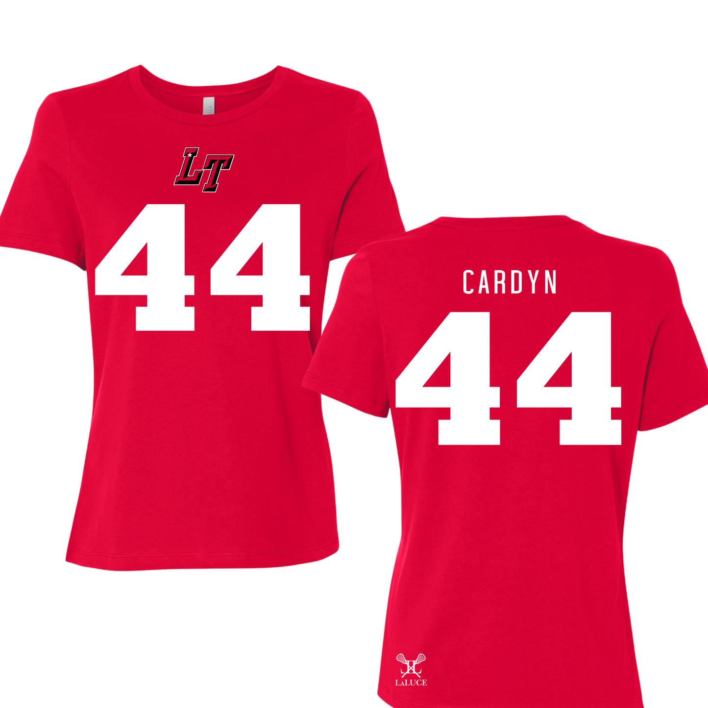 LT Ladies Replica Jersey Relaxed Fit Tee RED