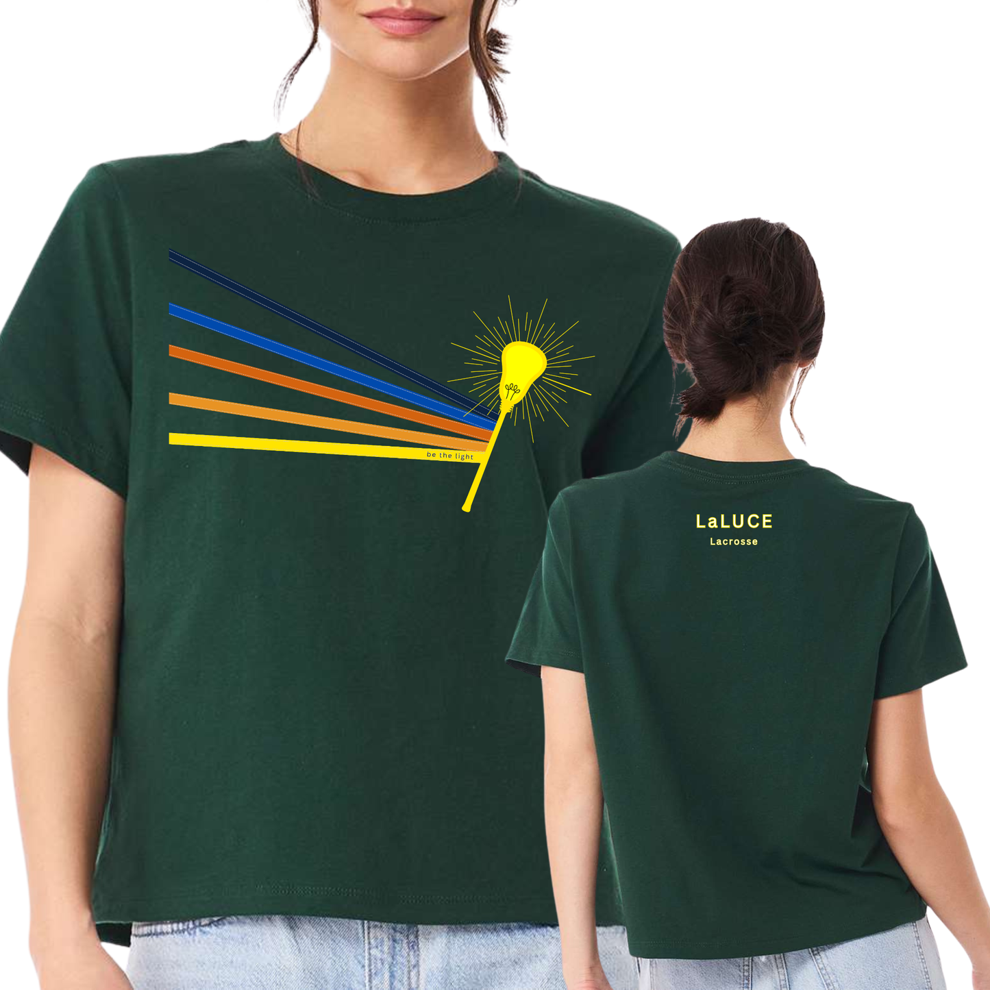 Rainbow Bright Girls Crop