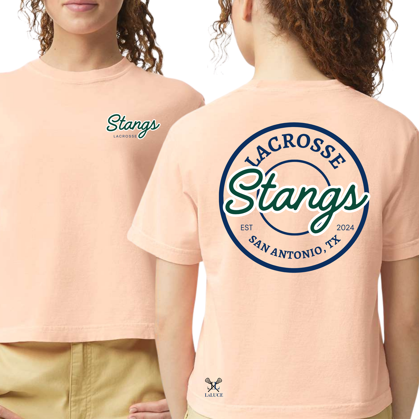 Medallion Stangs Ladies Boxy  Tee
