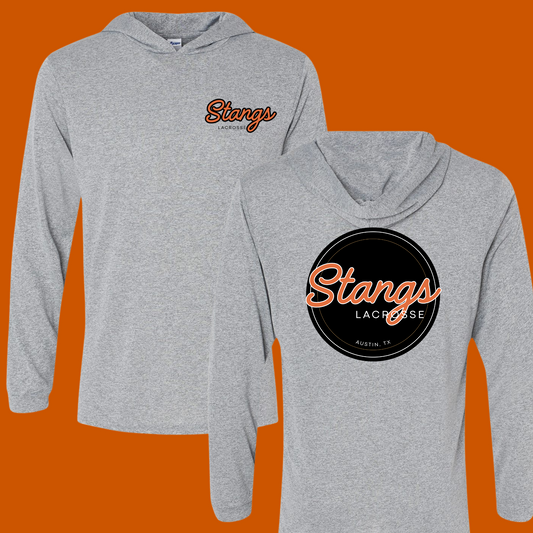 Stangs Lacrosse Dri Fit Hooded Long Sleeve